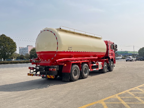 25.5立方陜汽德龍SGZ5312GFLSX6型油田專(zhuān)用下灰罐車(chē)/固井水泥罐車(chē)/重晶石粉罐車(chē)（空壓機(jī)下置）